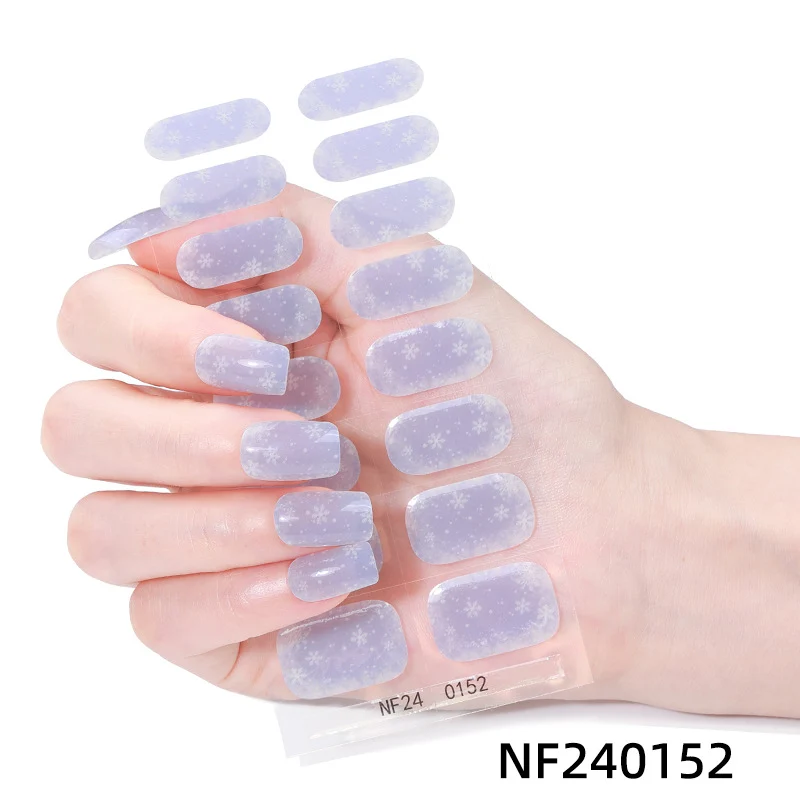 Elegante French Tip Nagelaufkleber
