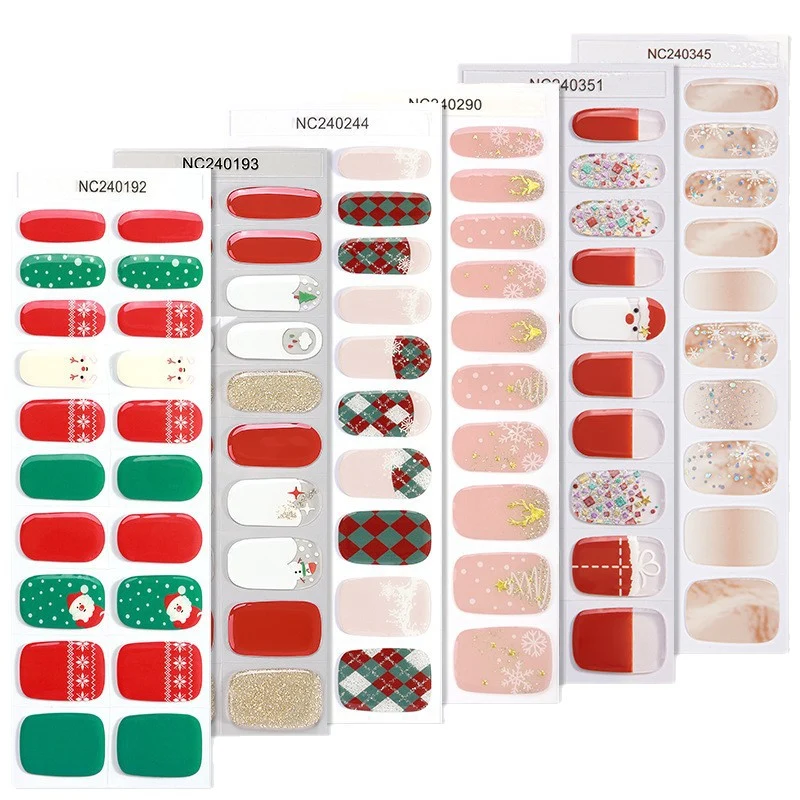 Elegante Blumenmuster Nagelwraps