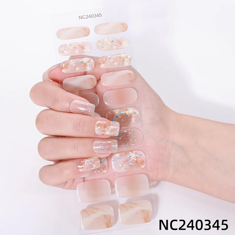 Elegante Blumenmuster Nagelwraps