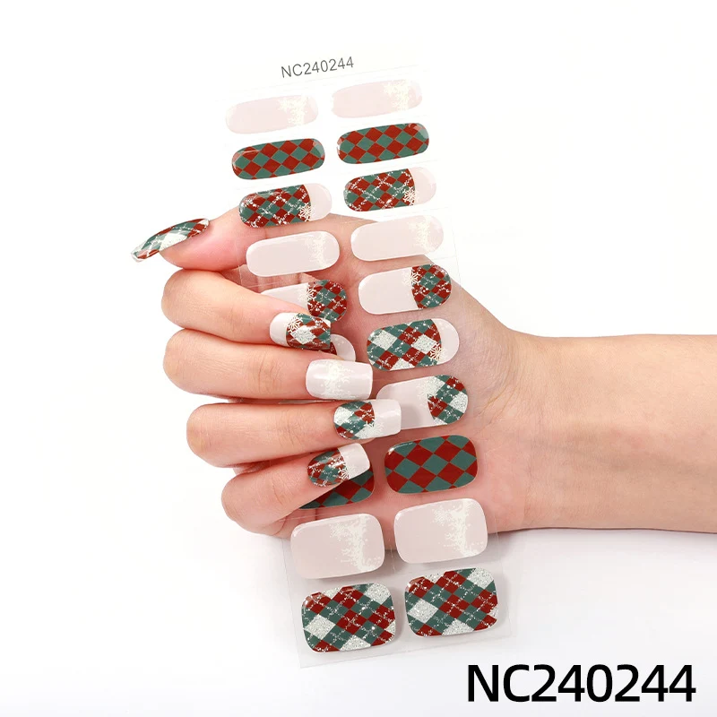 Elegante Blumenmuster Nagelwraps