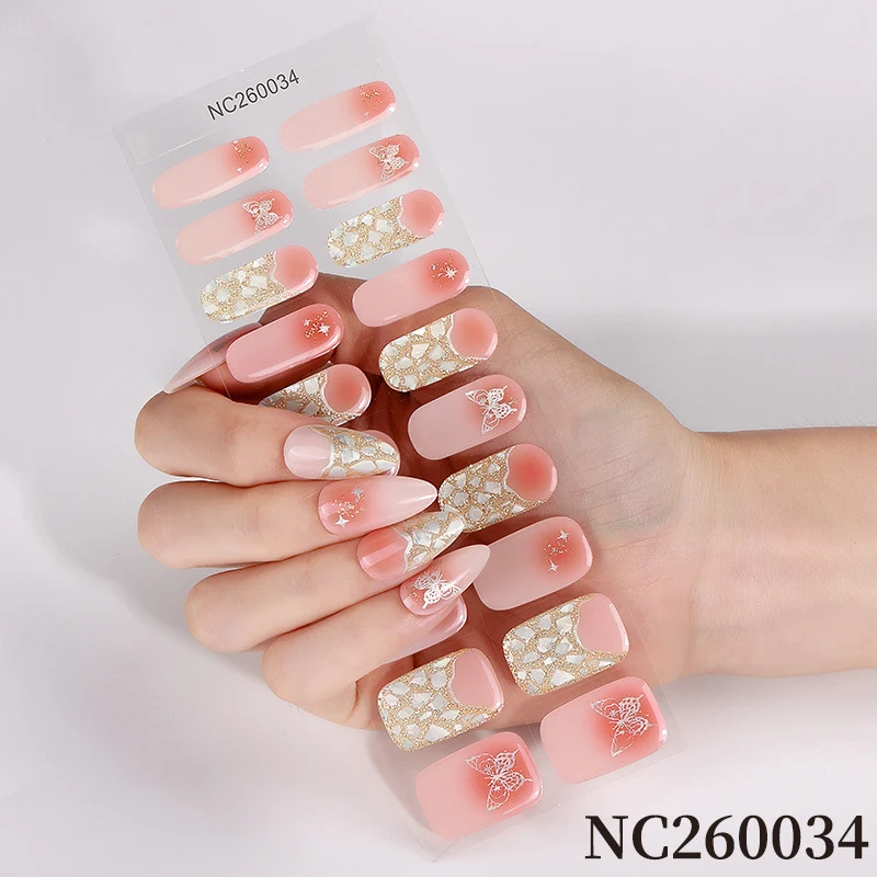 Premium Floral Press-On Nagelkunst