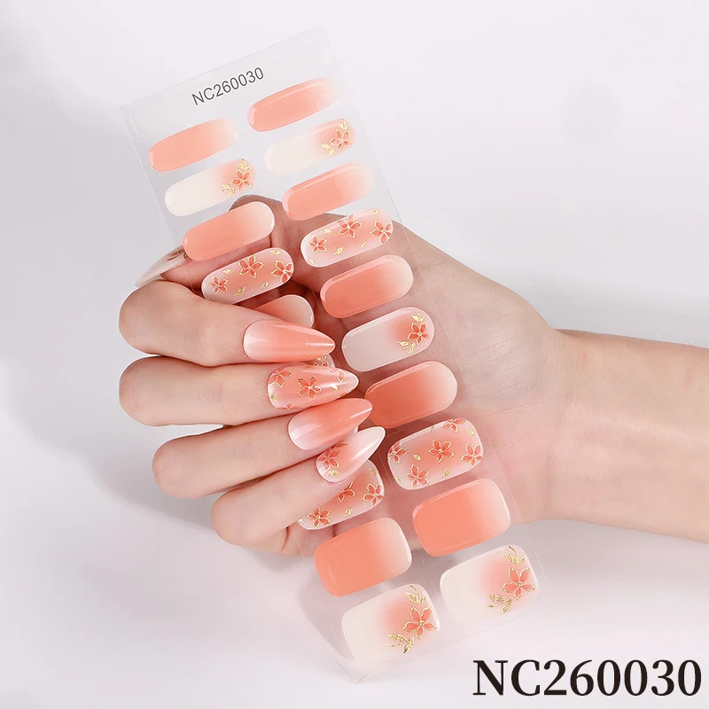 Premium Floral Press-On Nagelkunst