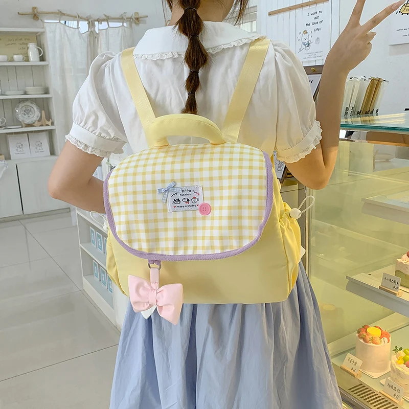 Süßer Herz-Print Mini-Rucksack Karnz