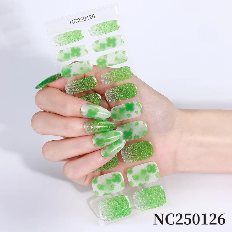 Botanische Nagelkunst Aufkleber