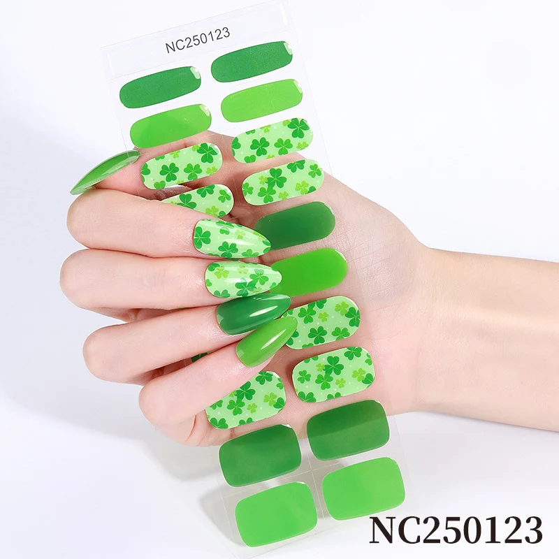 Botanische Nagelkunst Aufkleber