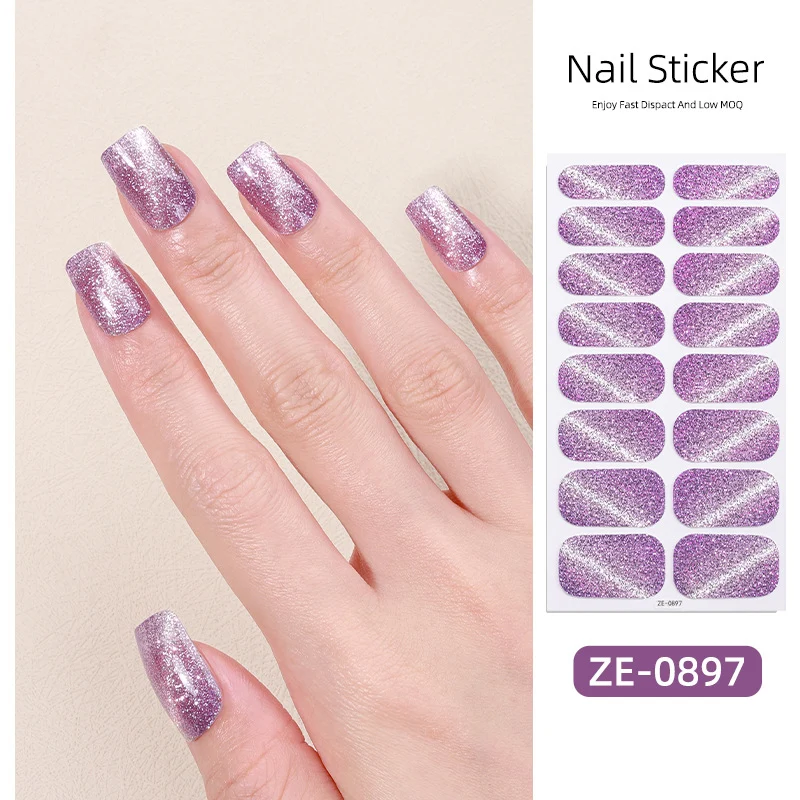 Ombre Glitter Nagel Wraps