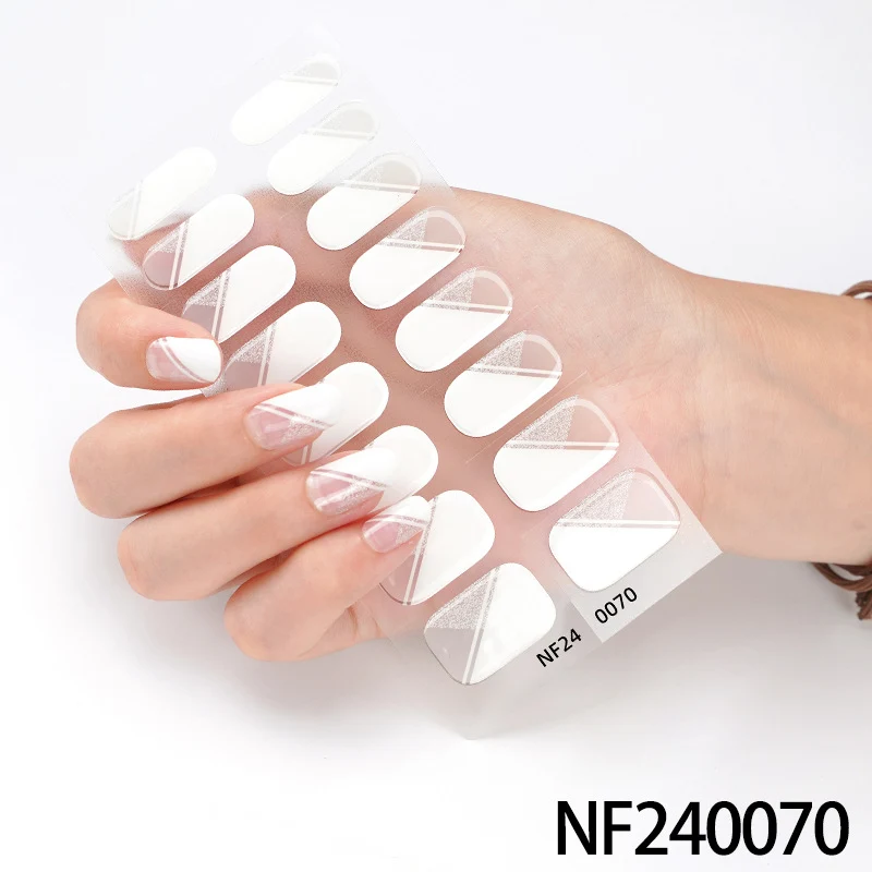 Künstlerische Franse Tipp Nagel Wraps