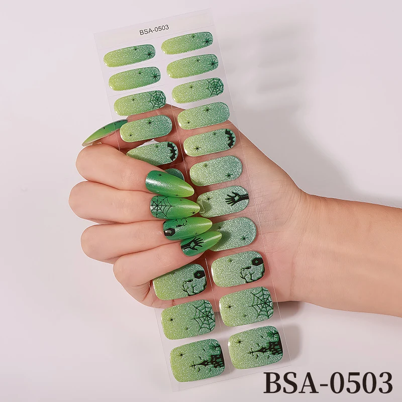 Künstlerische florale Nail Wraps