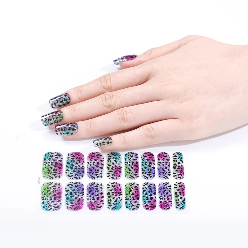 Künstlerische Blumen-Nagelaufkleber