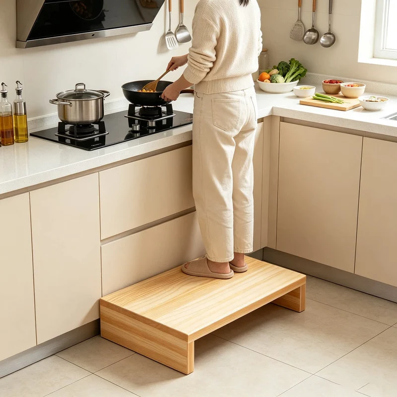 Niedrigprofil Solid Wood Appliance Riser Plattform