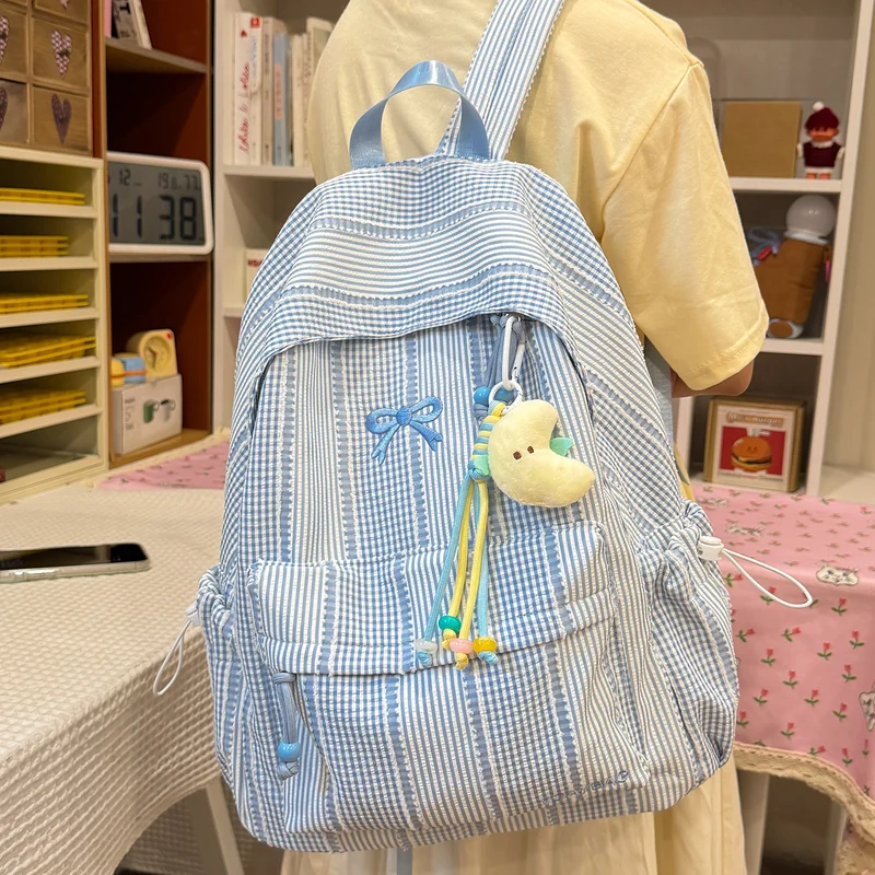 Süße karierte Schulrucksack Karnz