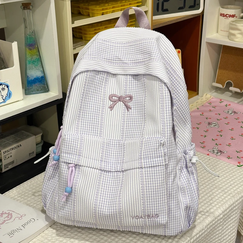 Süße karierte Schulrucksack Karnz