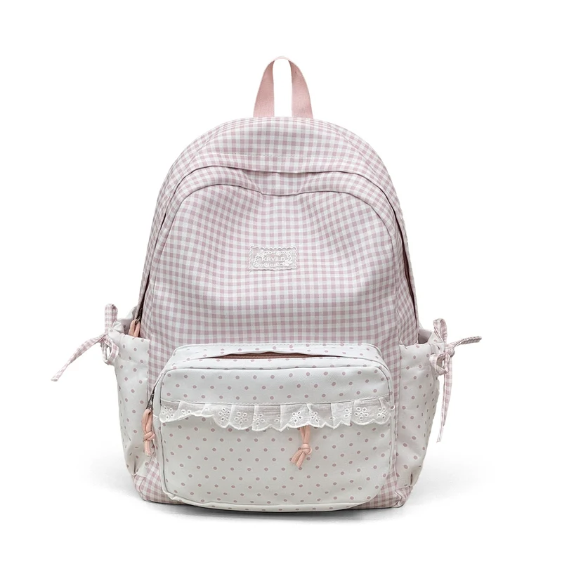 Niedlicher karierten Muster Rucksack Karnz