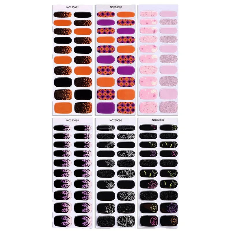 Halloween-Themen Nagelkunst-Wraps