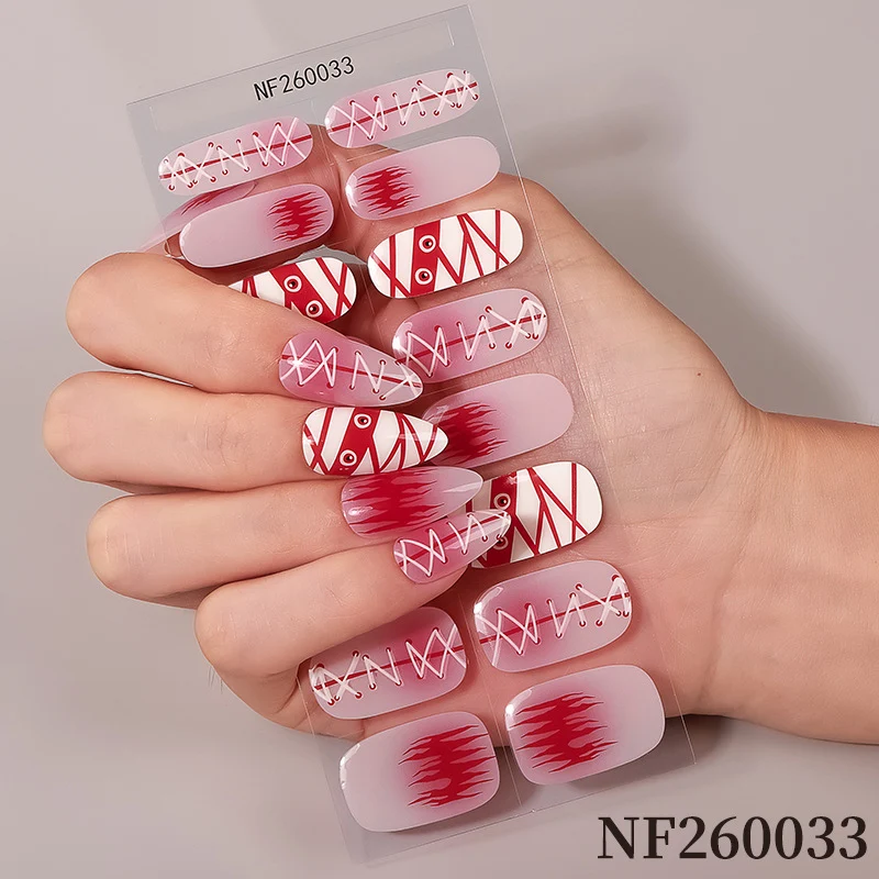 Halloween-inspirierte Nagelkunst-Wraps