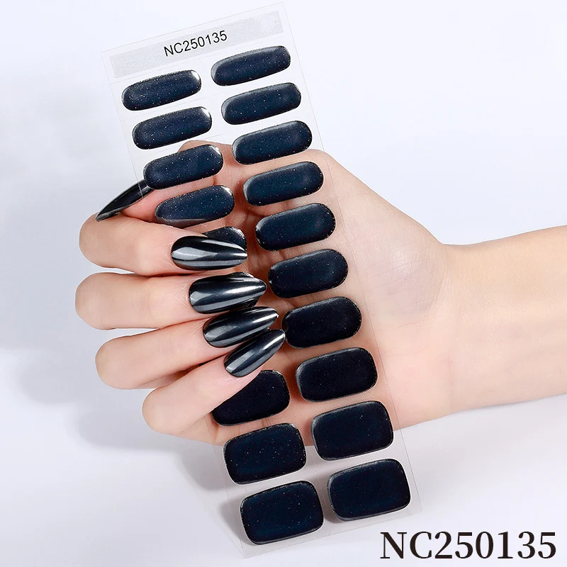 Glänzende Press-On Nail Wraps