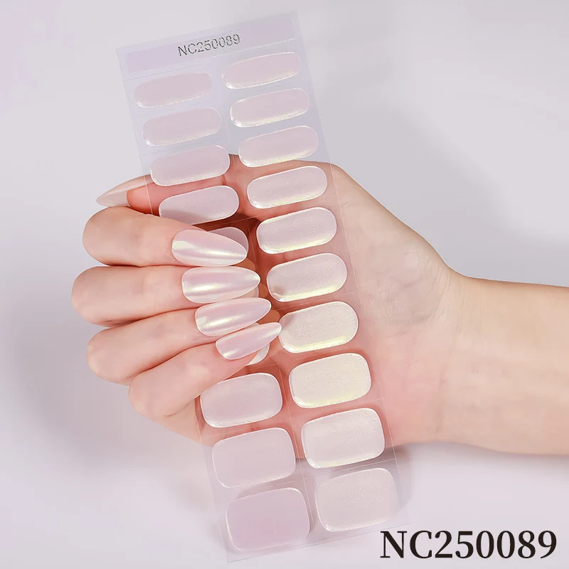 Glänzende Press-On Nail Wraps