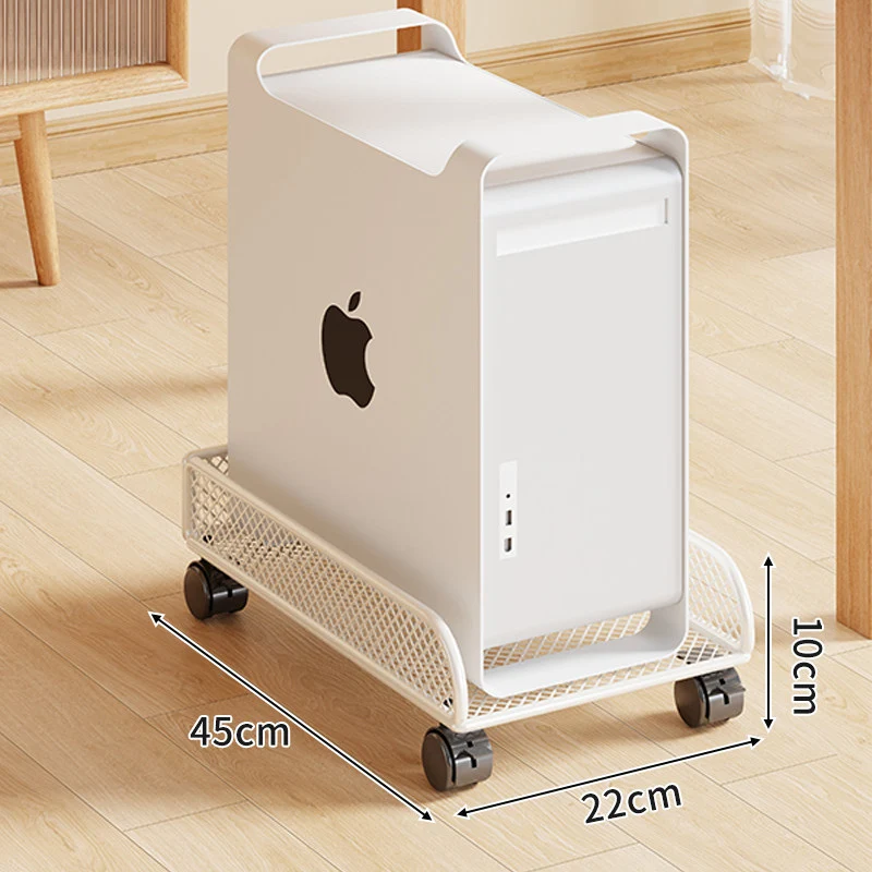Rolling Mesh CPU Tower Stand mit verriegelbaren Rollen