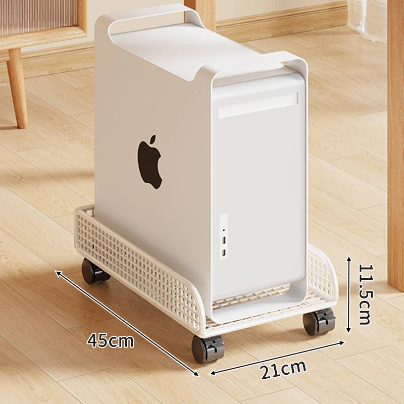 Rolling Mesh CPU Tower Stand mit verriegelbaren Rollen
