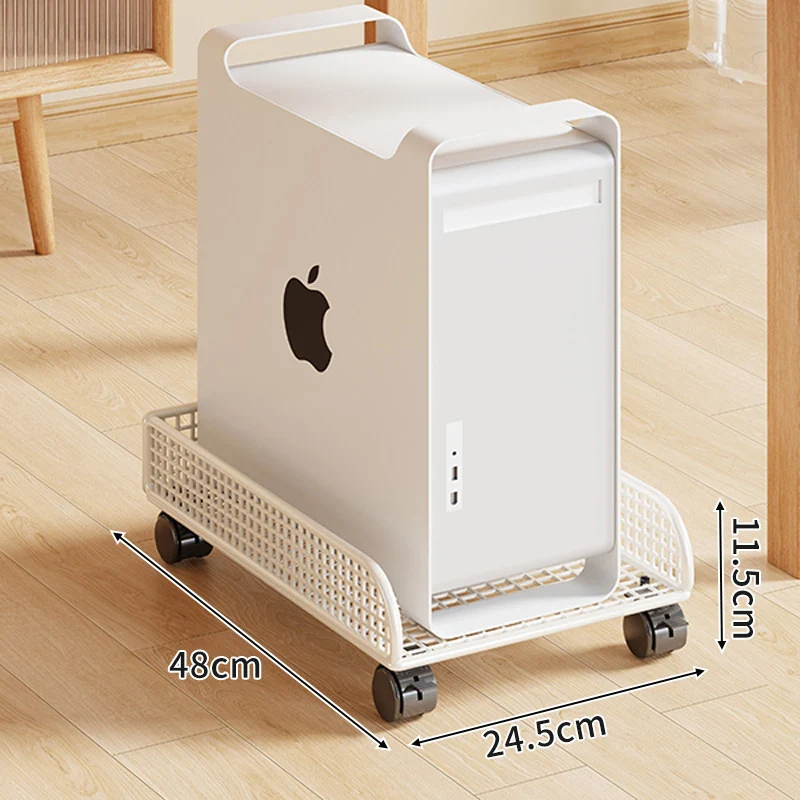 Rolling Mesh CPU Tower Stand mit verriegelbaren Rollen