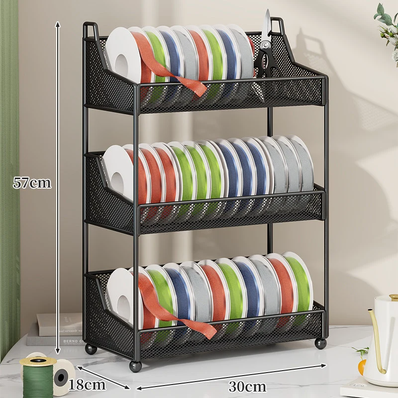 Bandrolle und Bastelbedarf Netz Organizer Regal