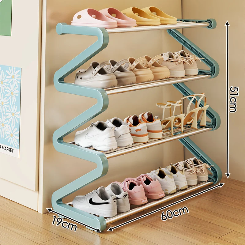 Kompakte Zigzag Multi-Ebenen Vertikale Schuhregal