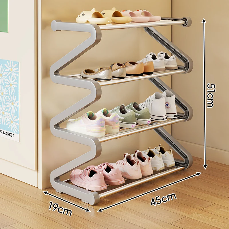 Kompakte Zigzag Multi-Ebenen Vertikale Schuhregal