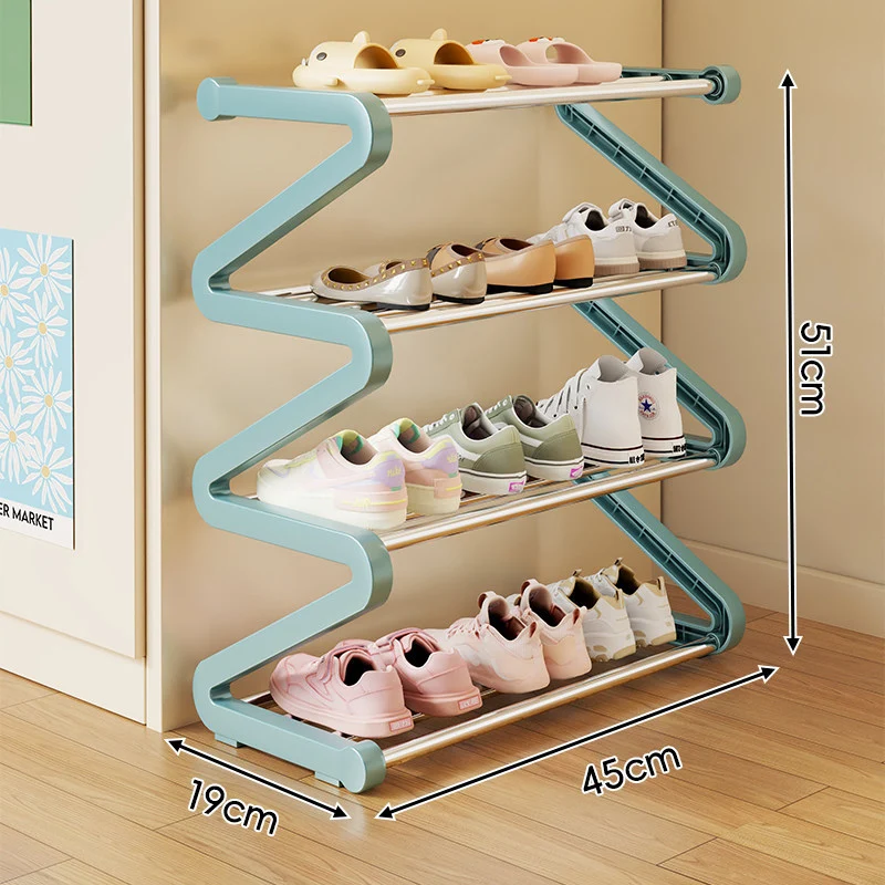 Kompakte Zigzag Multi-Ebenen Vertikale Schuhregal