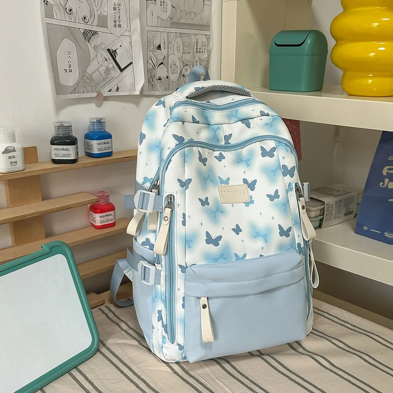 Süßer Schmetterling-Themen-Schulrucksack Karnz