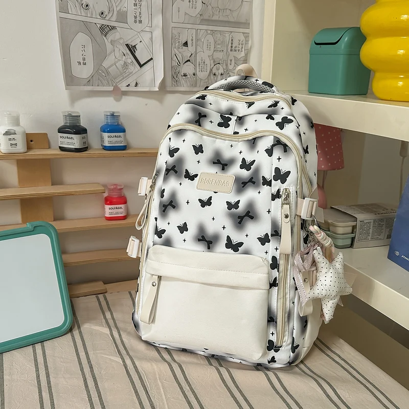 Süßer Schmetterling-Themen-Schulrucksack Karnz