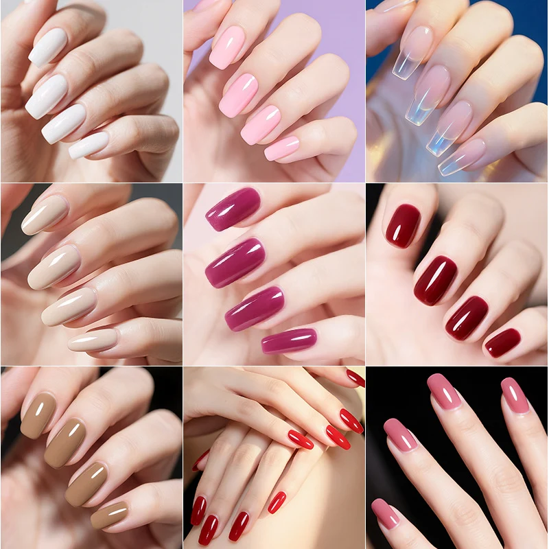 Glänzende Finish Gel-Nagel-Wickel