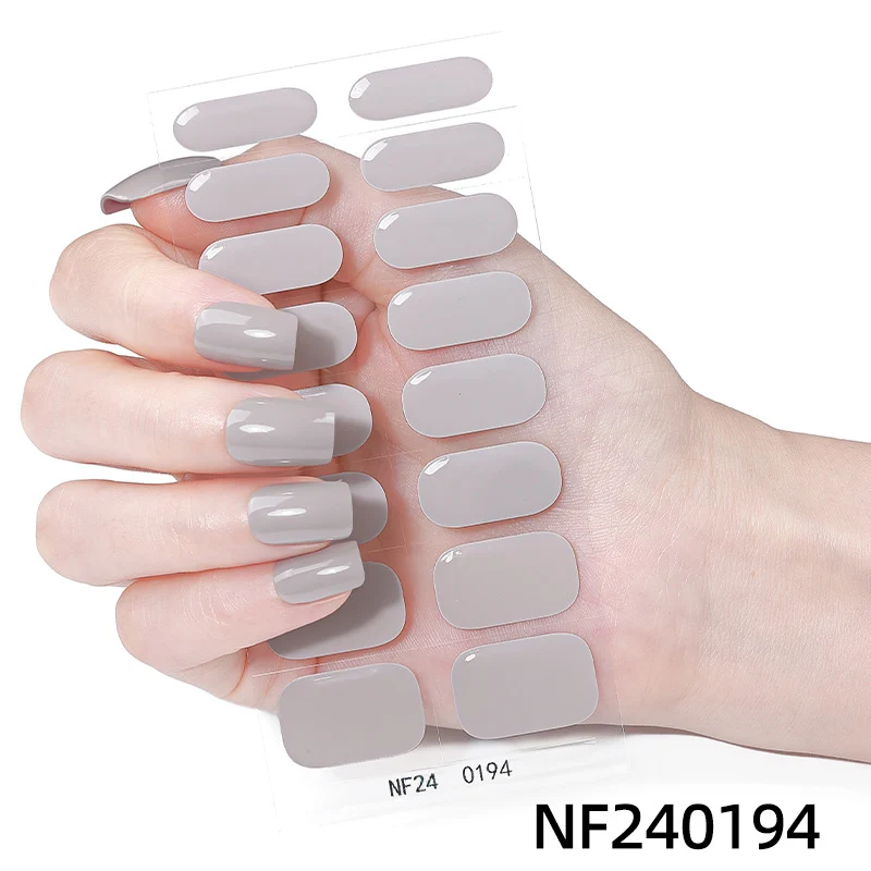 Glänzende Finish Gel-Nagel-Wickel