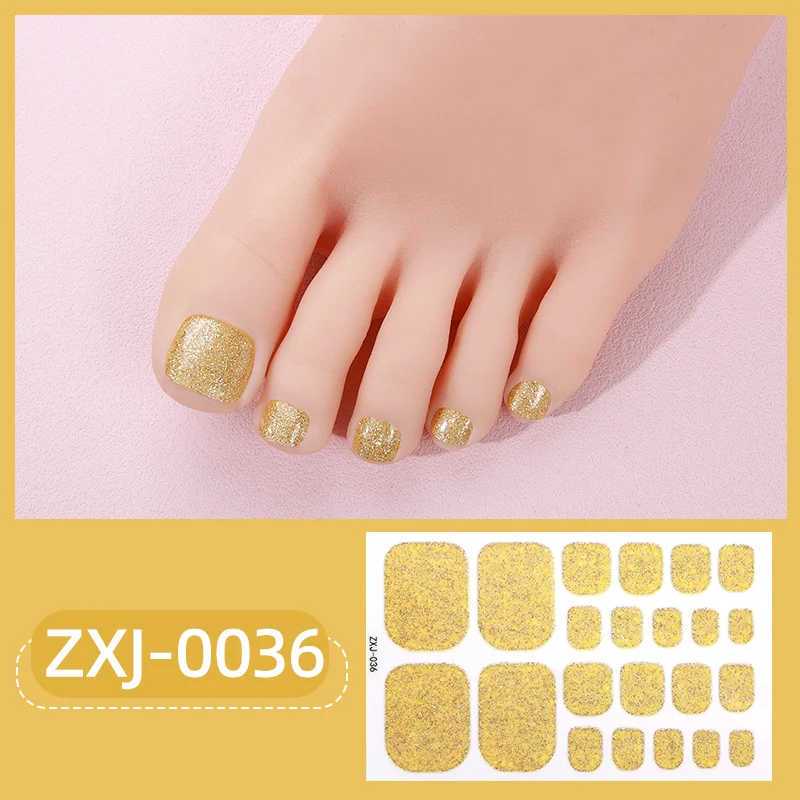 Glitzernde Fußnagel-Wraps 1790954465