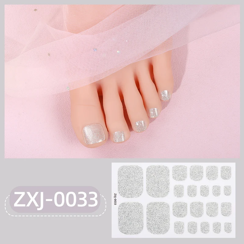 Glitzernde Fußnagel-Wraps 1790954465