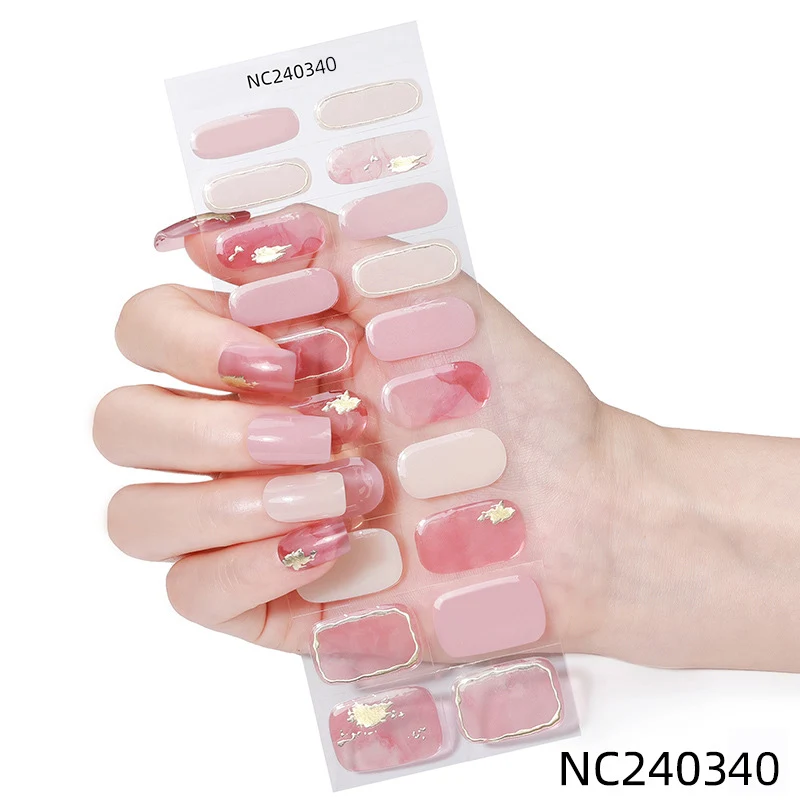 Glitzernde Nagelaufkleber