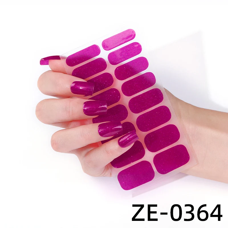 Glitzernde Nagelkunst-Wraps