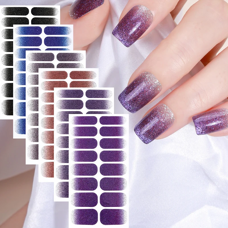 Glitter Ombre Nagelwraps 1790954415