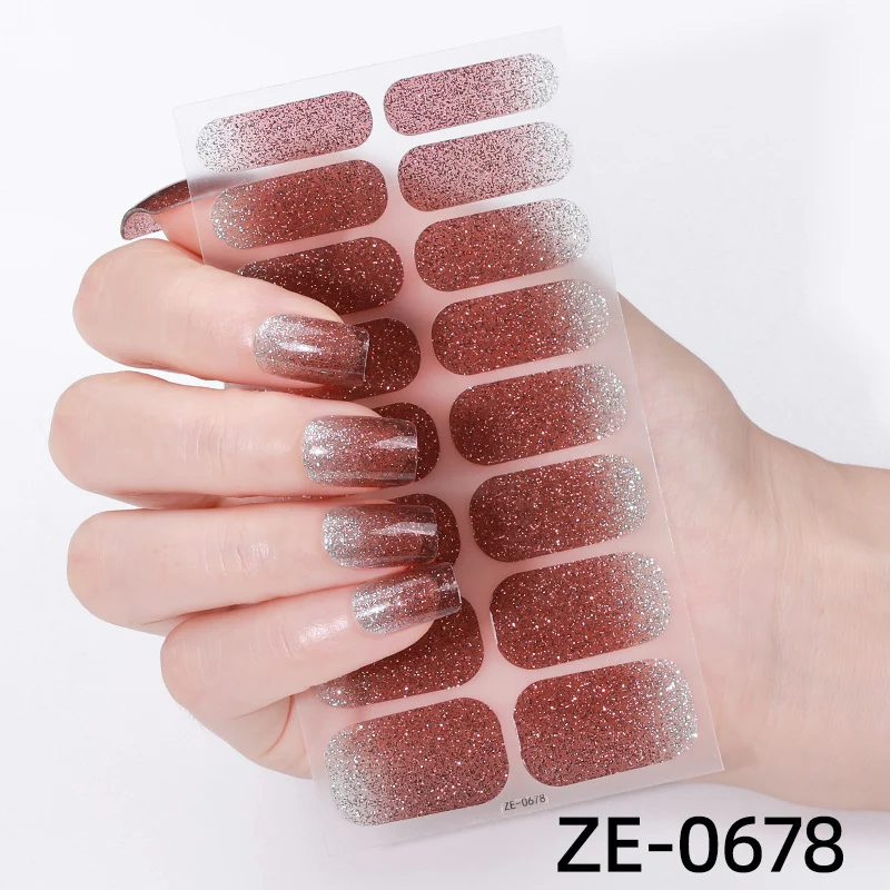 Glitter Ombre Nagelwraps 1790954415