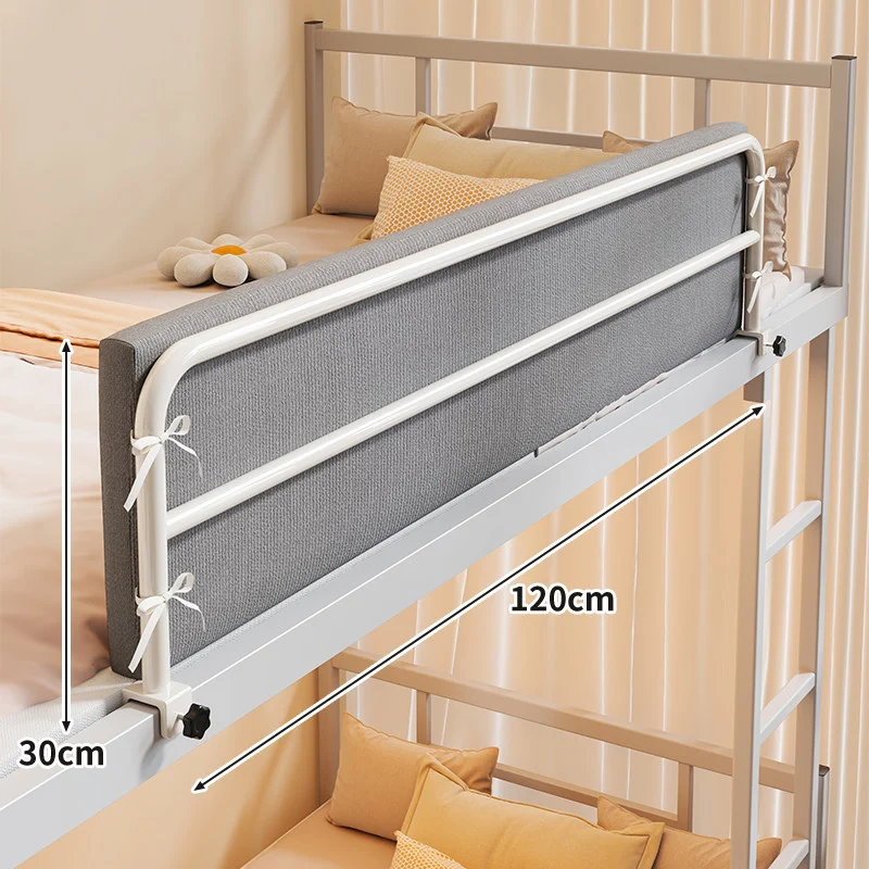 Bunkbett-Sicherheits-Seitenleiste mit gepolstertem Stoffschutz und Klemmmontage