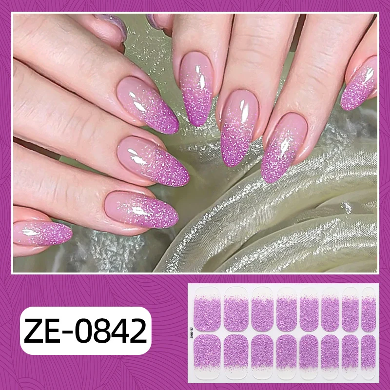 Glitzer Ombre Nagel Wraps