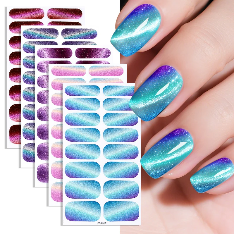 Glitzerverlauf Nagelüberzüge
