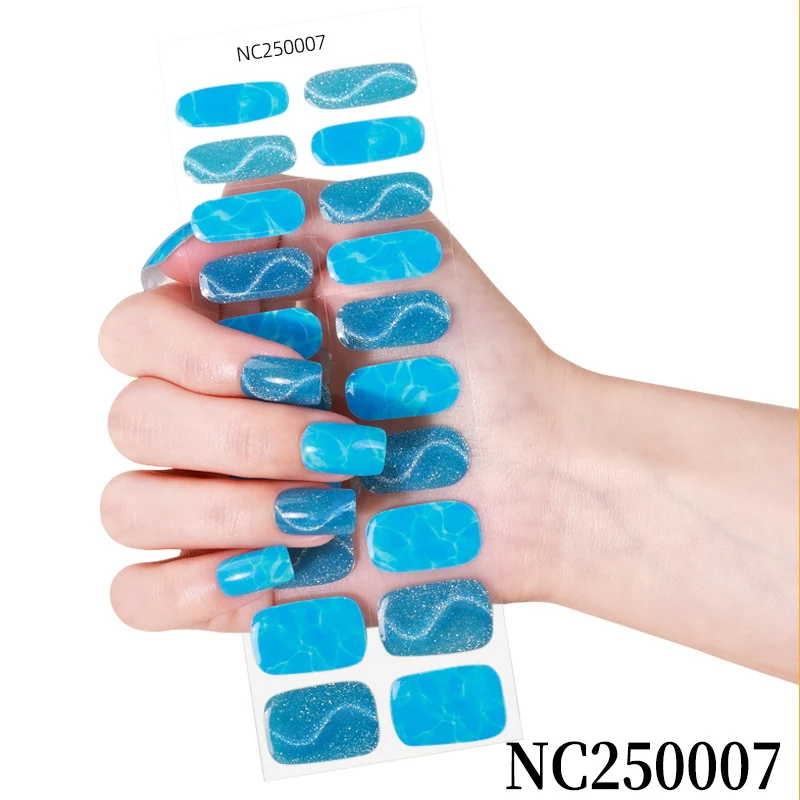 Glitzer-Gel-Nagel-Wraps