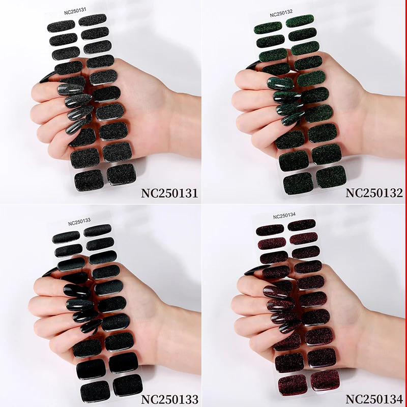 Glamorous Glitzernde Nagel-Wraps