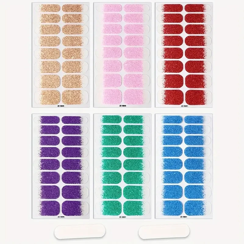 Glamorous Glitter Ombre Nagelwickel