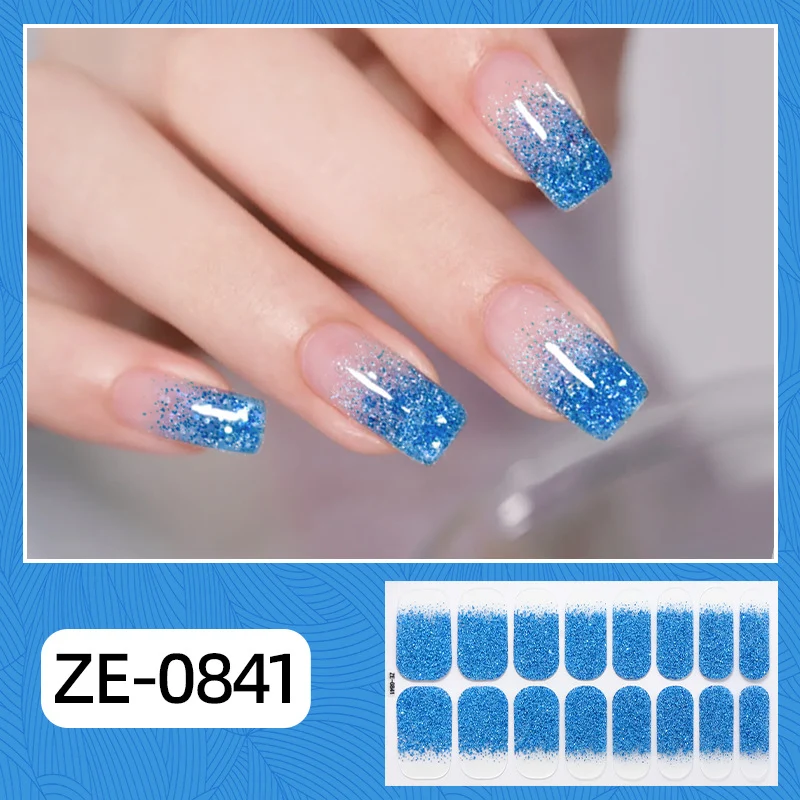 Glamorous Glitter Ombre Nagelwickel