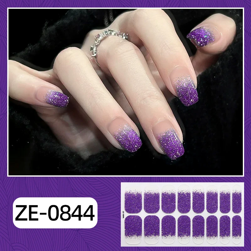 Glamorous Glitter Ombre Nagelwickel