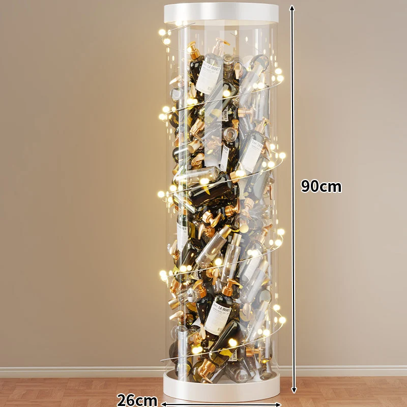Hohe klare acryl vertikale Display-Zylinder für Mini-Parfüm- & Probeflaschen-Sammlung