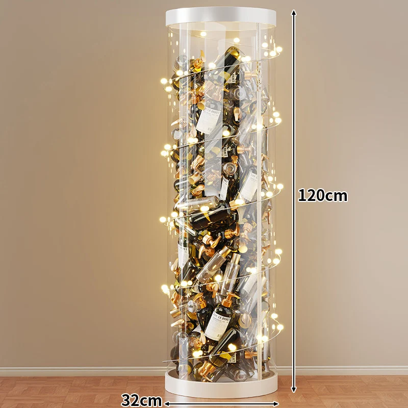 Hohe klare acryl vertikale Display-Zylinder für Mini-Parfüm- & Probeflaschen-Sammlung