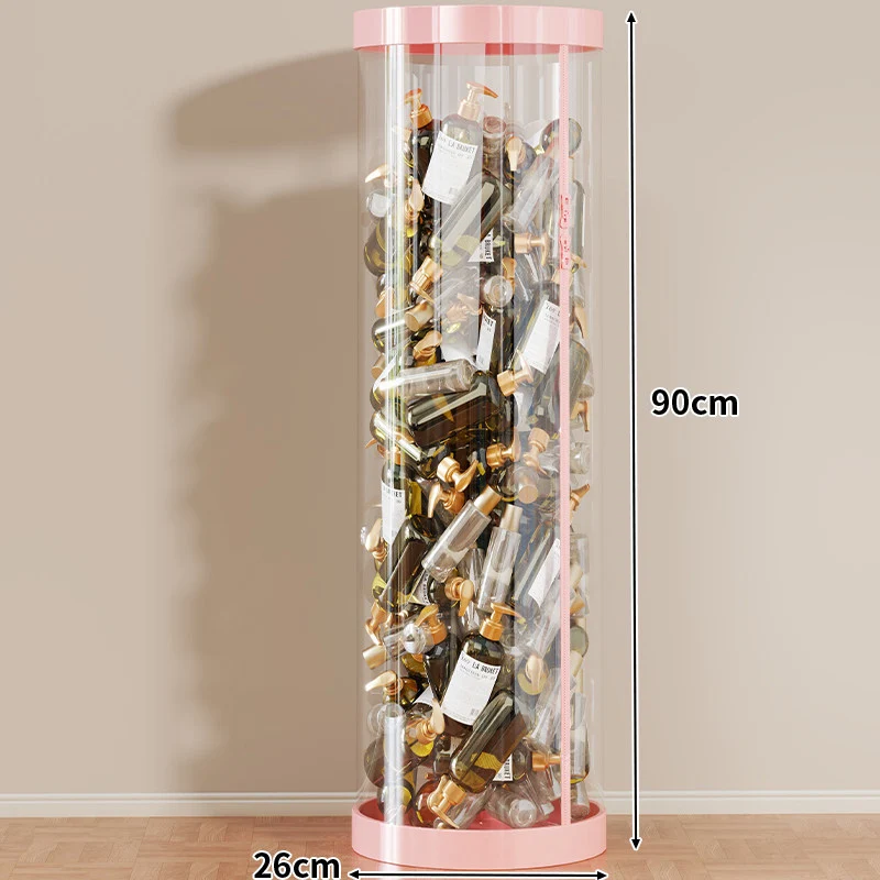 Hohe klare acryl vertikale Display-Zylinder für Mini-Parfüm- & Probeflaschen-Sammlung