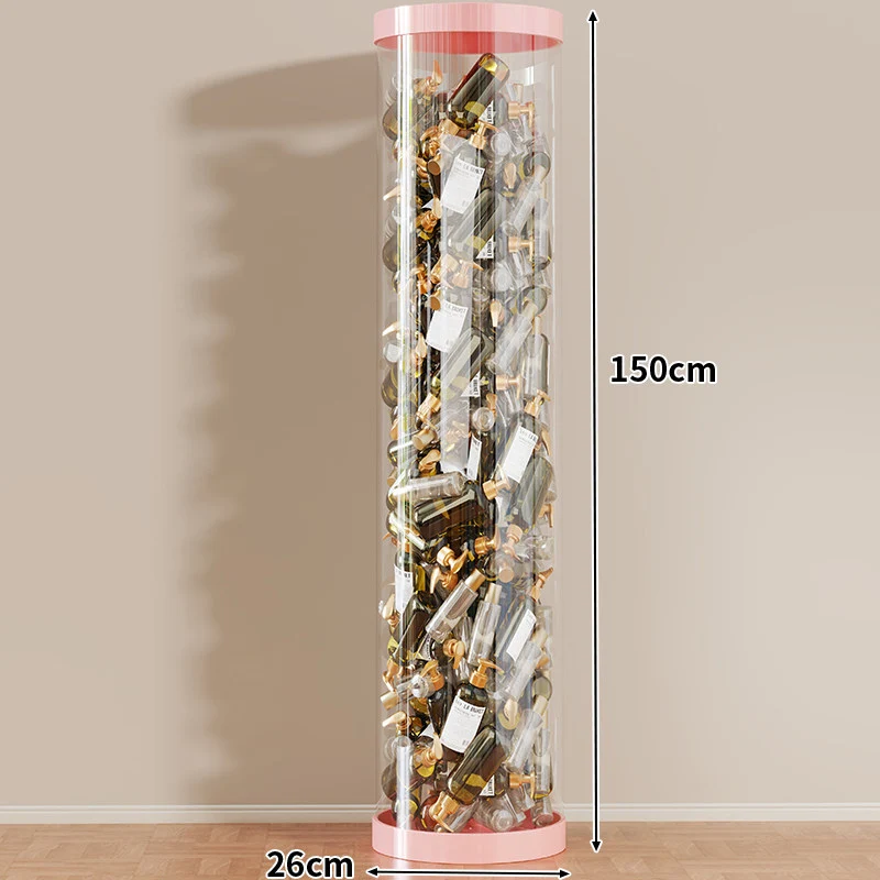 Hohe klare acryl vertikale Display-Zylinder für Mini-Parfüm- & Probeflaschen-Sammlung
